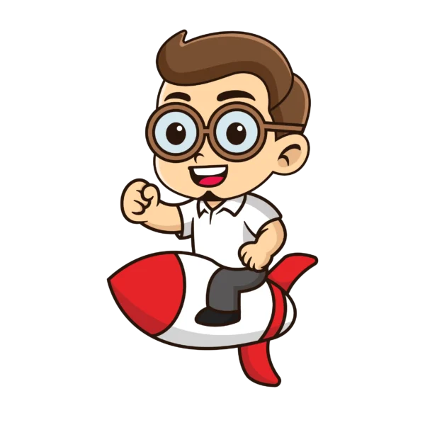 jeff javierto Chibi Illustration Icon- Rocket